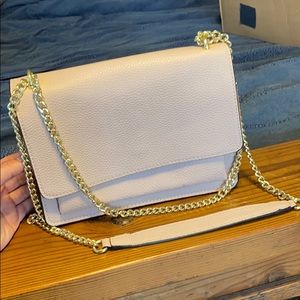 Pink and gold crossbody